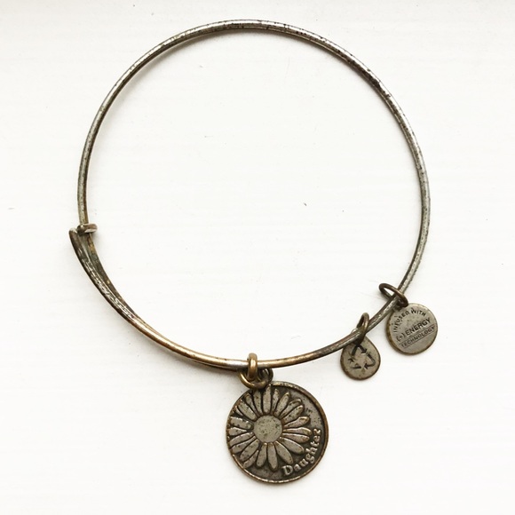 Alex and Ani Jewelry - Silver Alex and Ani Daughter charm bangle bracelet